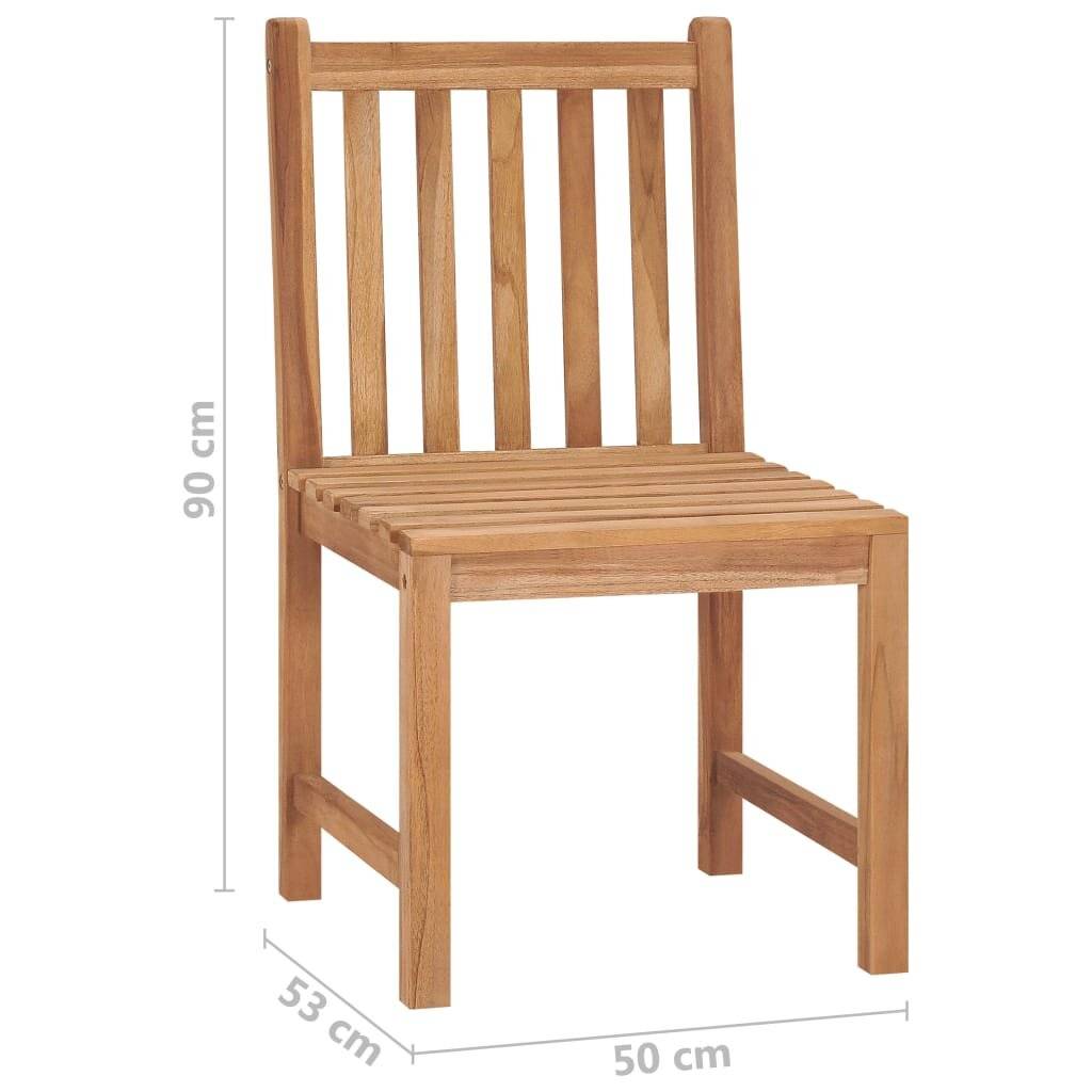 Symbolbild für Gartenstühle 8 Stk. mit Kissen Massivholz Teak