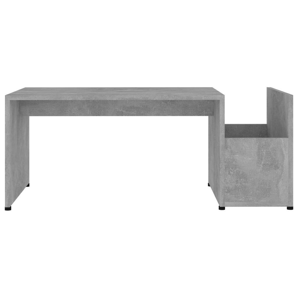 Couchtisch Betongrau 90x45x35 cm Spanplatte-3
