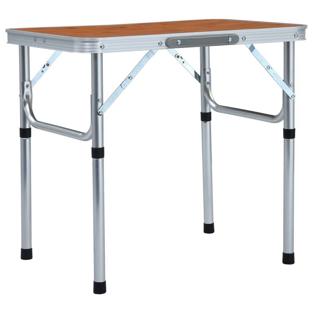 Klappbarer Campingtisch Aluminium 60 x 45 cm-0