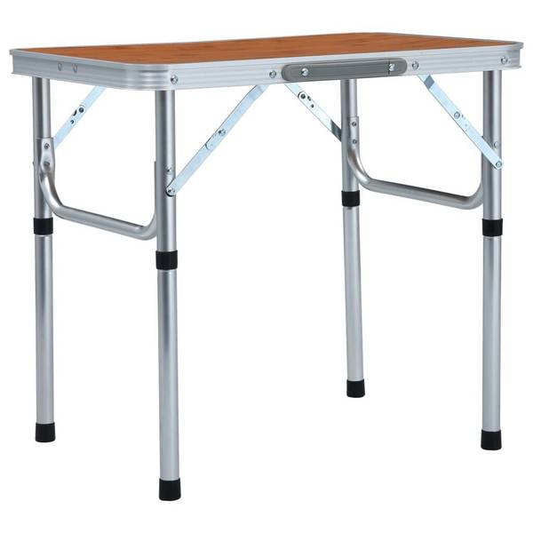 Klappbarer Campingtisch Aluminium 60 x 45 cm