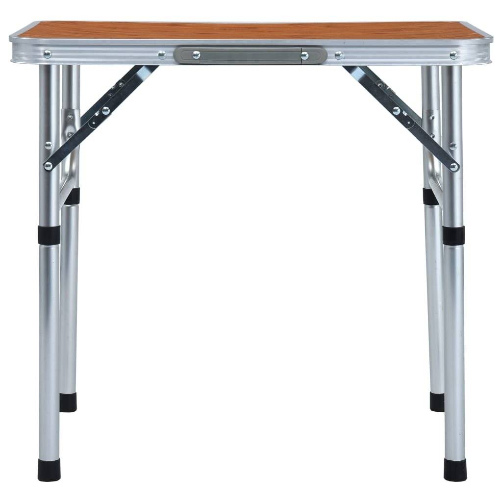 Klappbarer Campingtisch Aluminium 60 x 45 cm-1