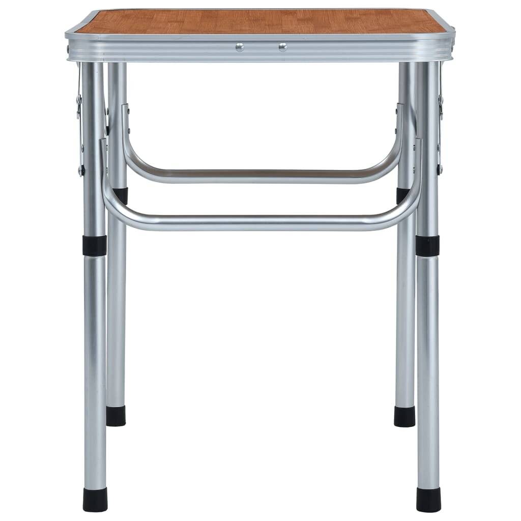 Klappbarer Campingtisch Aluminium 60 x 45 cm-2