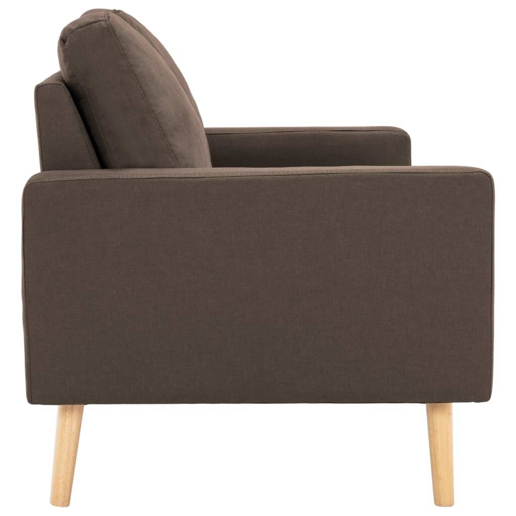 Symbolbild für 2-tlg. Sofagarnitur Stoff Braun
