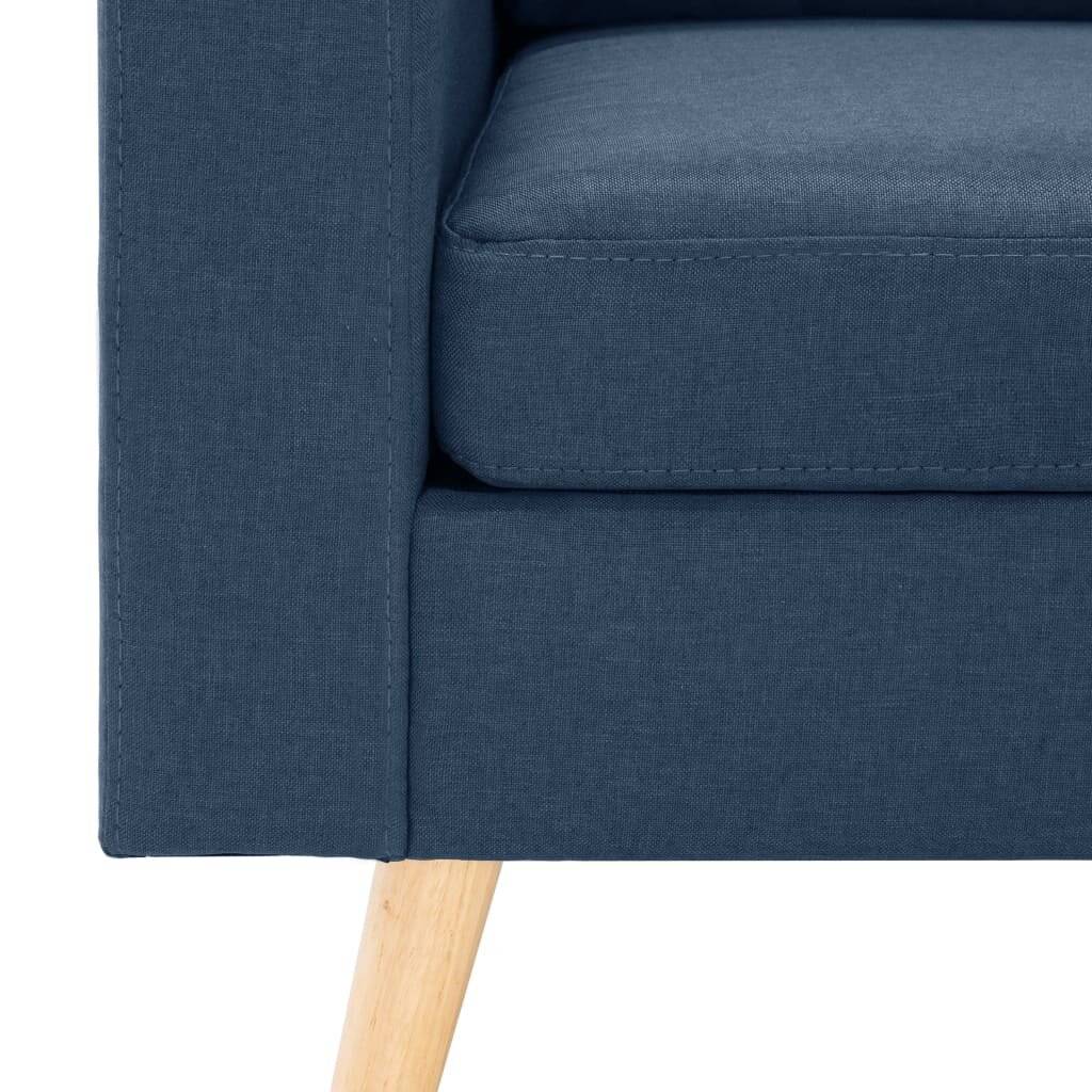 Symbolbild für 2-tlg. Sofagarnitur Stoff Blau