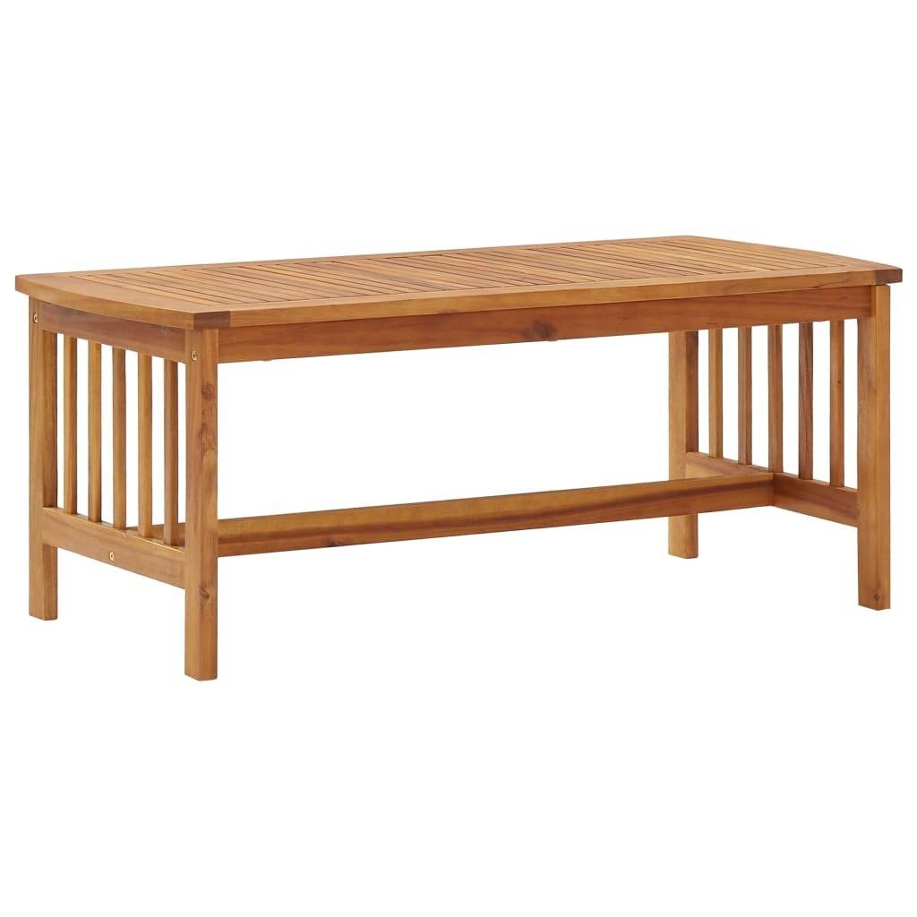 Couchtisch 102x50x43 cm Massivholz Akazie-0
