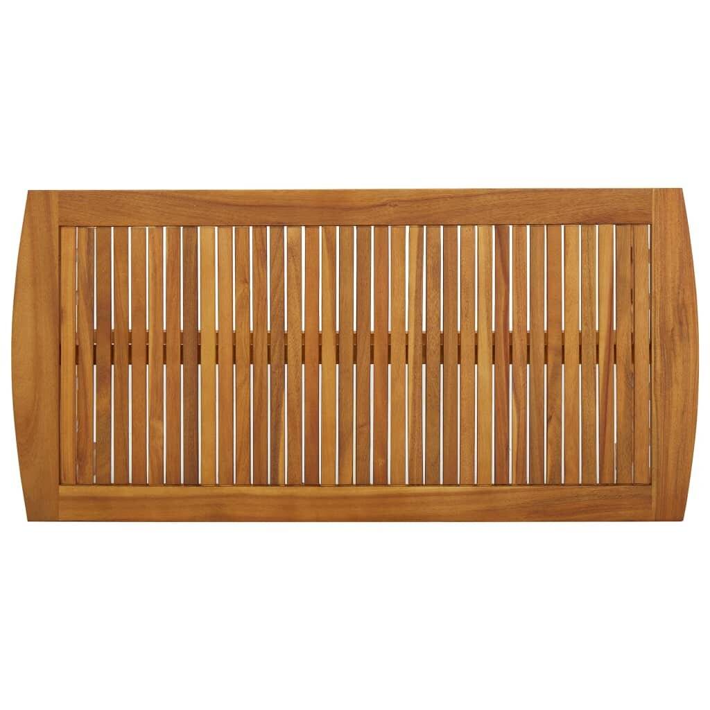 Couchtisch 102x50x43 cm Massivholz Akazie-3