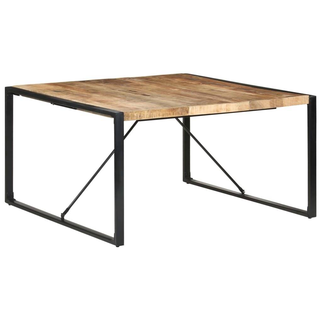 Symbolbild für vidaXL Esstisch 140x140x75 cm Raues Mangoholz