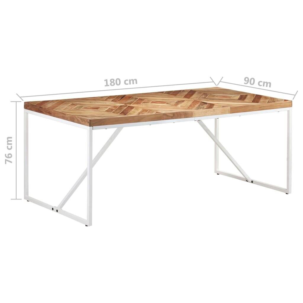 Esstisch 180x90x76 cm Akazie und Mango Massivholz-5