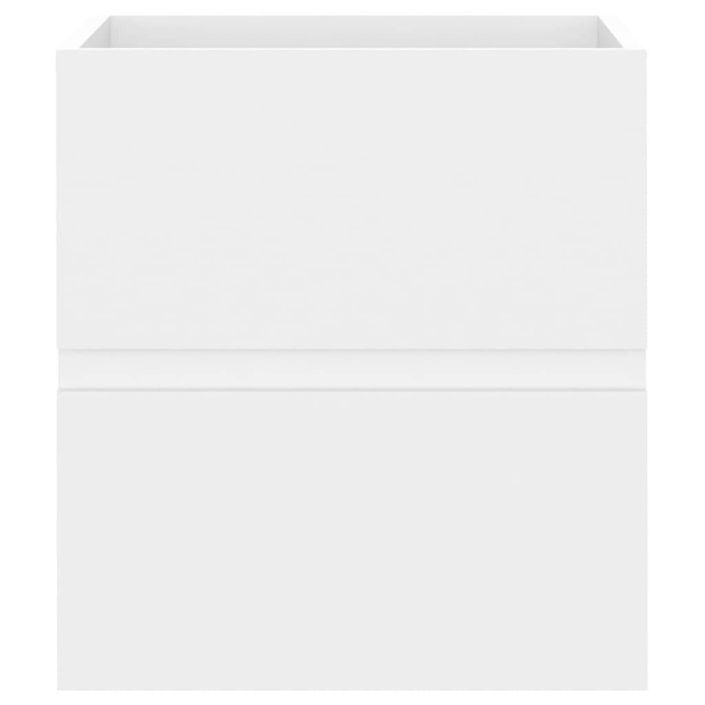 Symbolbild für Waschbeckenunterschrank mit Einbaubecken Weiß Spanplatte