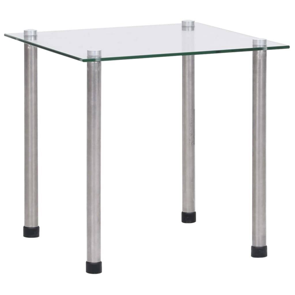 Satztische 3-tlg. Transparent Hartglas-5