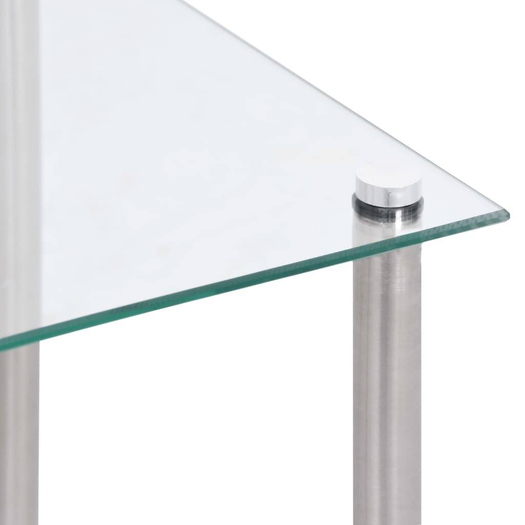 Symbolbild für Satztische 3-tlg. Transparent Hartglas