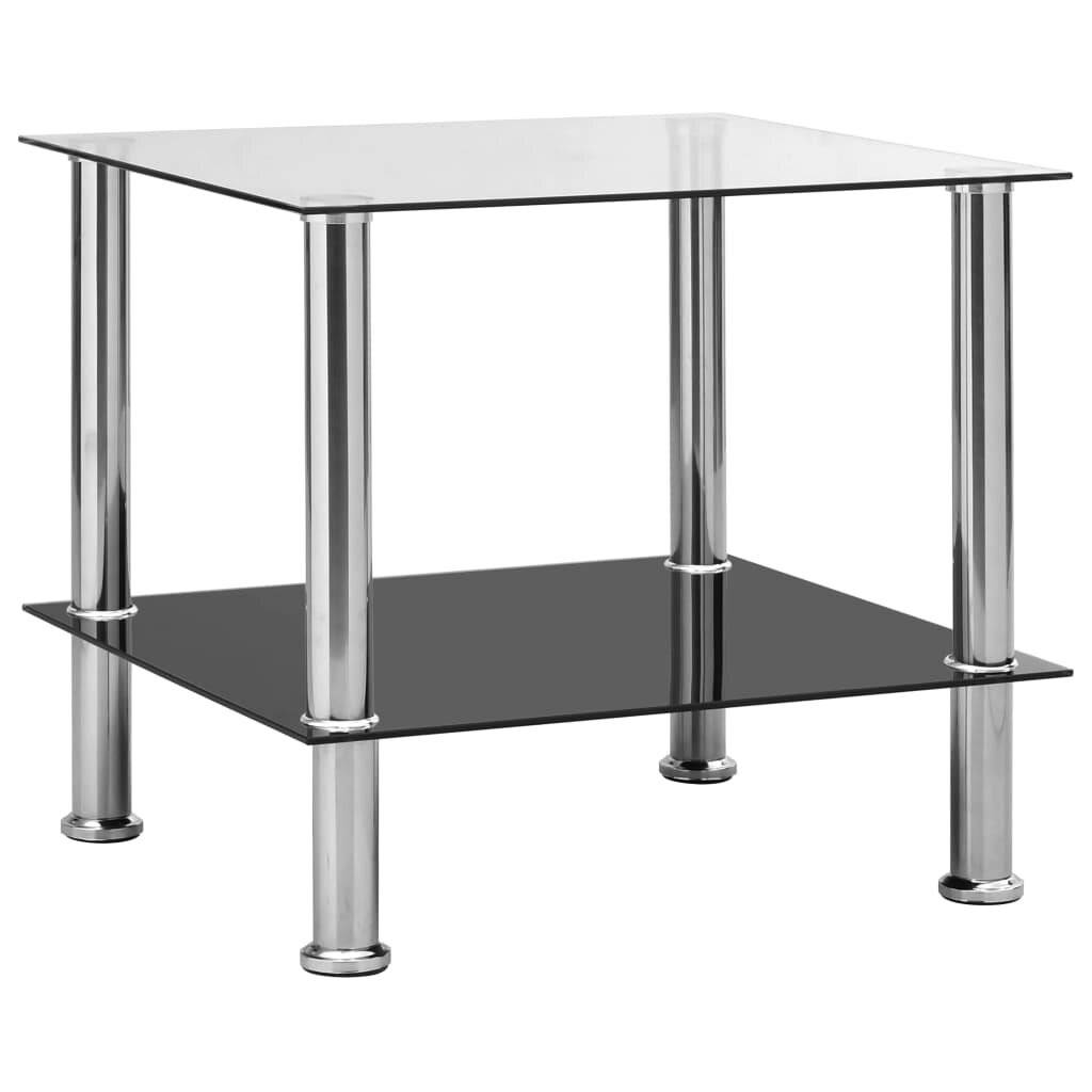 Beistelltisch Transparent 45x50x45 cm Hartglas-0
