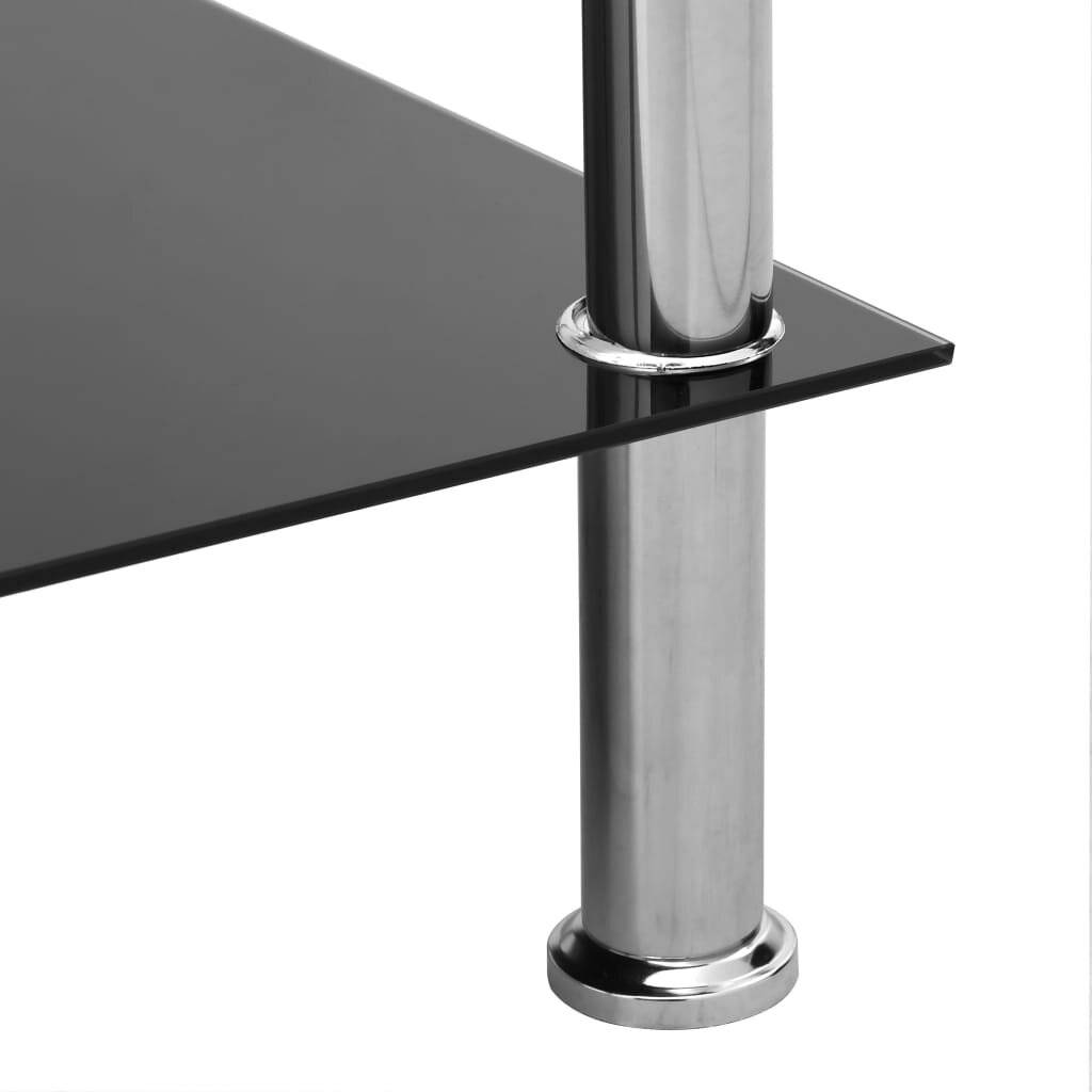 Beistelltisch Transparent 45x50x45 cm Hartglas-3