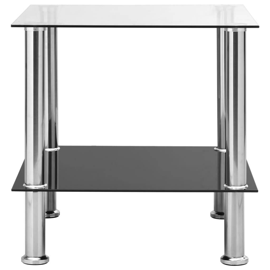 Beistelltisch Transparent 45x50x45 cm Hartglas-4