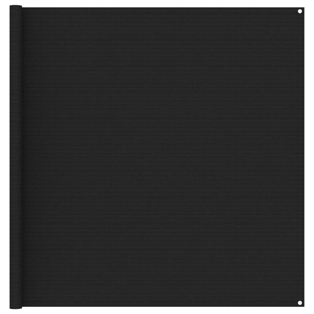 Zeltteppich 200x200 cm Schwarz-0