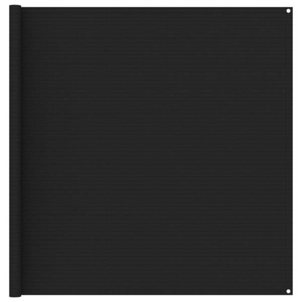 Zeltteppich 200x200 cm Schwarz