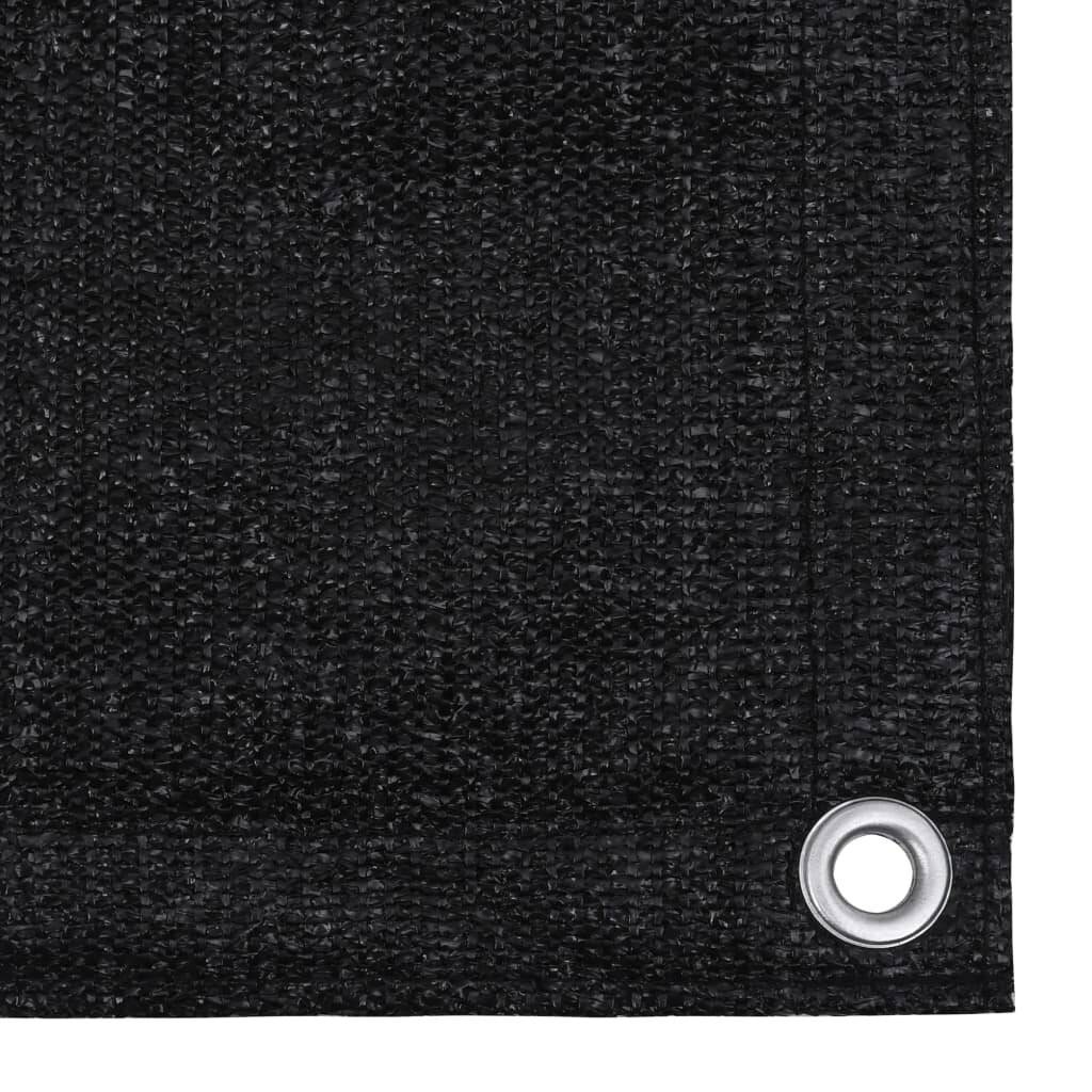 Zeltteppich 300x400 cm Schwarz-2