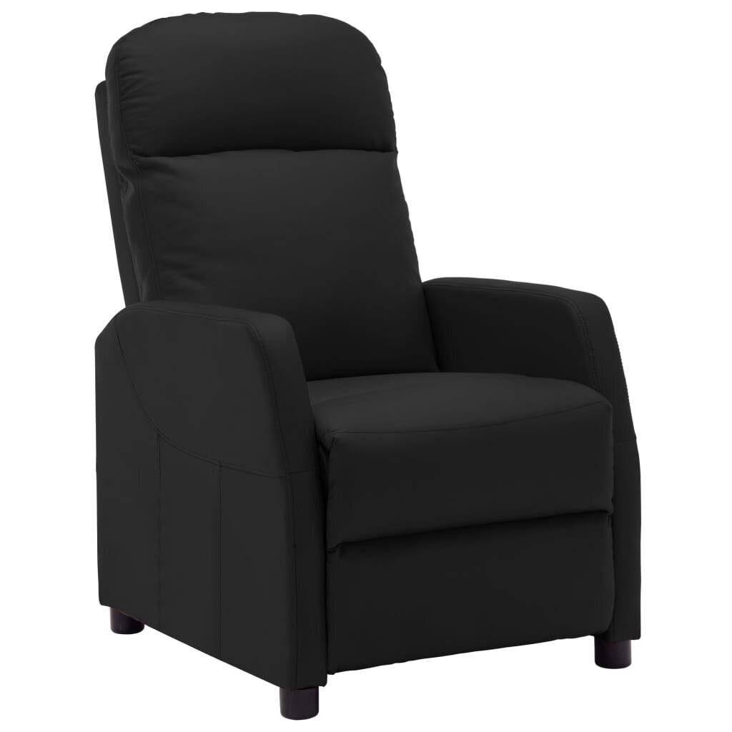 Sessel Schwarz Kunstleder-0