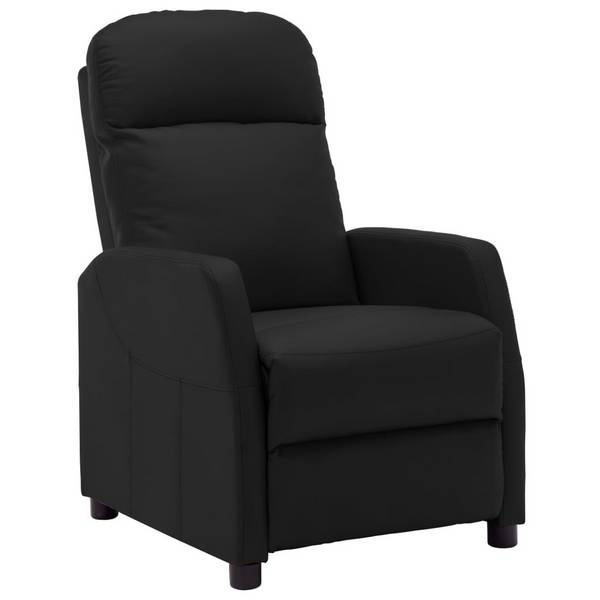 Sessel Schwarz Kunstleder