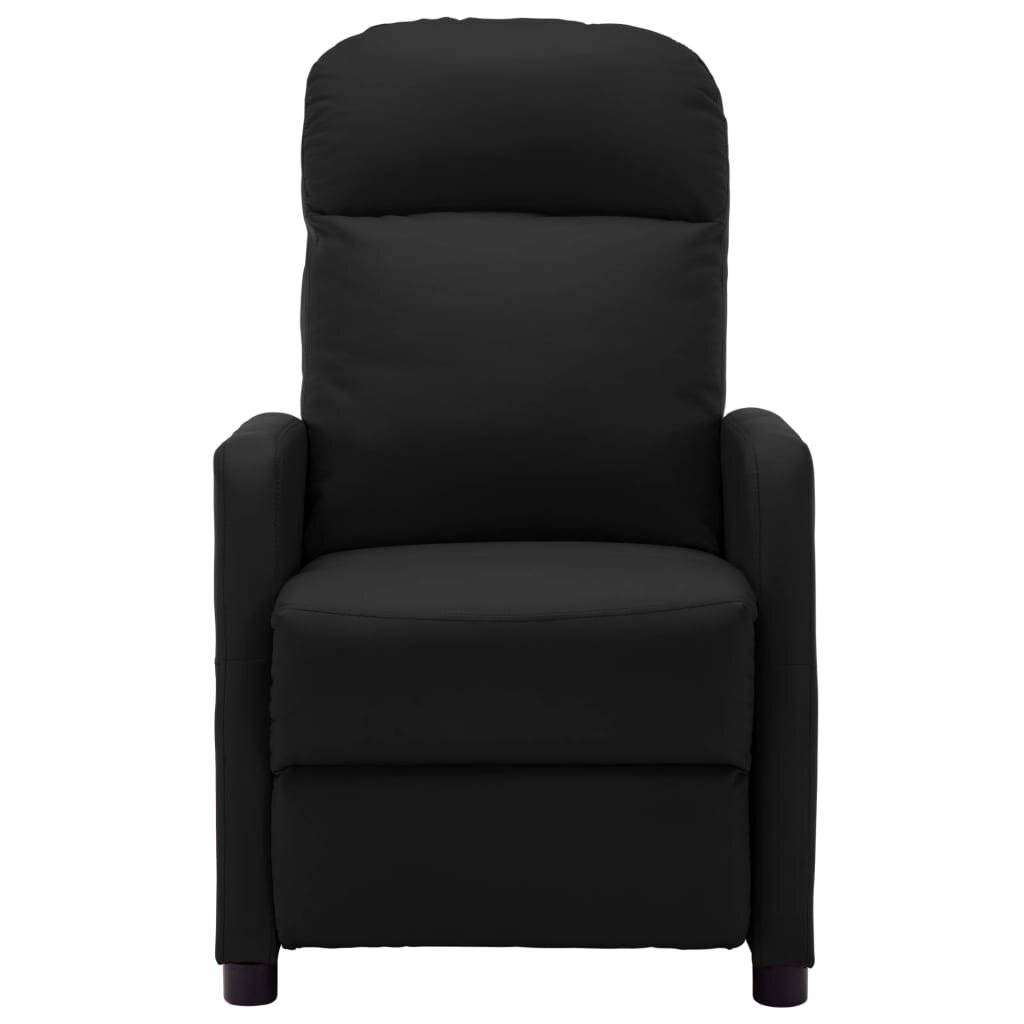 Sessel Schwarz Kunstleder-2
