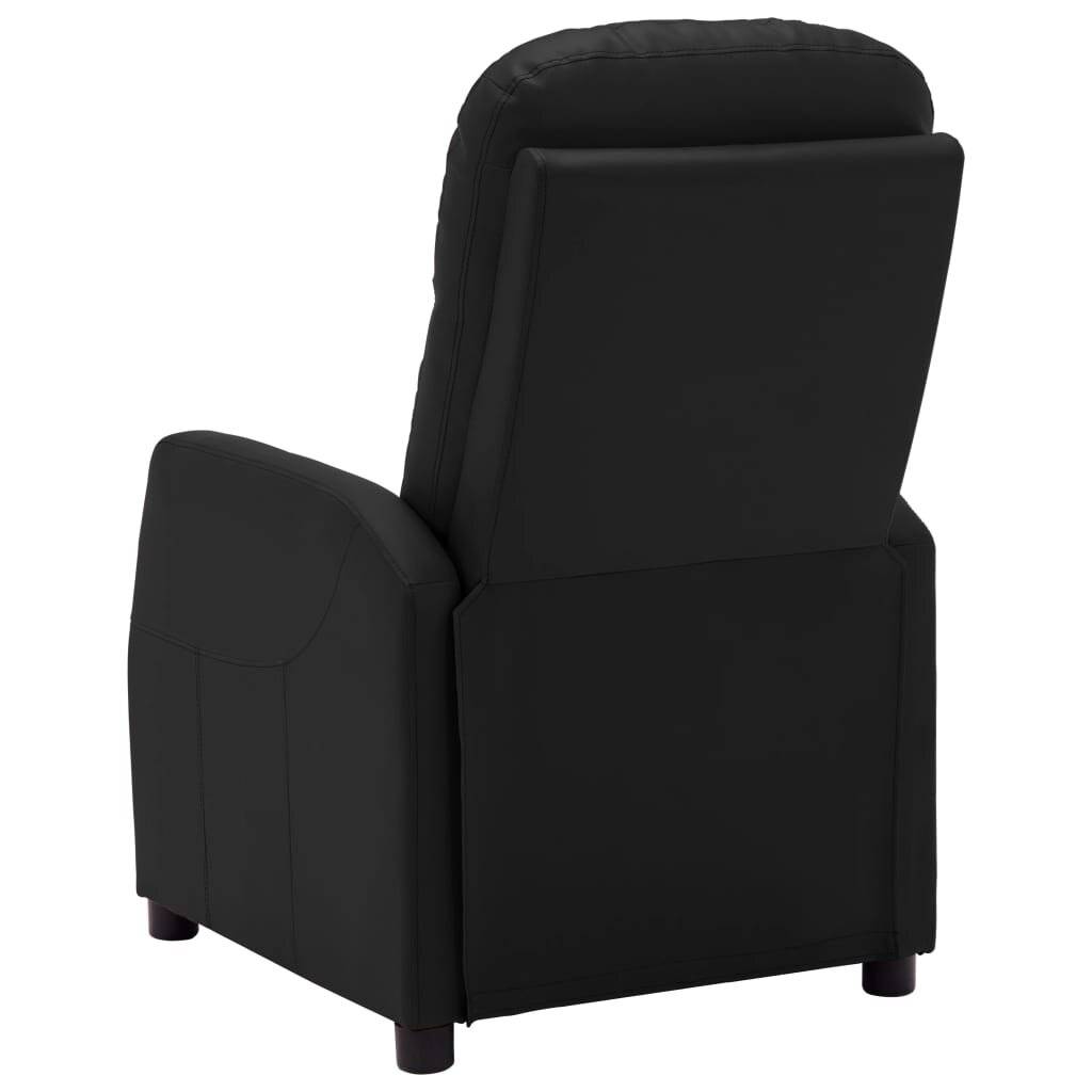Sessel Schwarz Kunstleder-4
