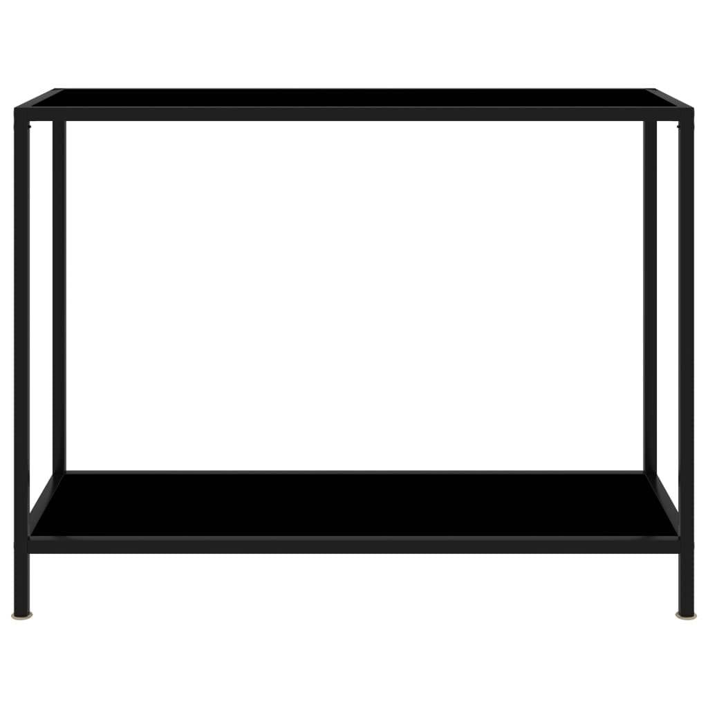 Konsolentisch Schwarz 100x35x75 cm Hartglas-1