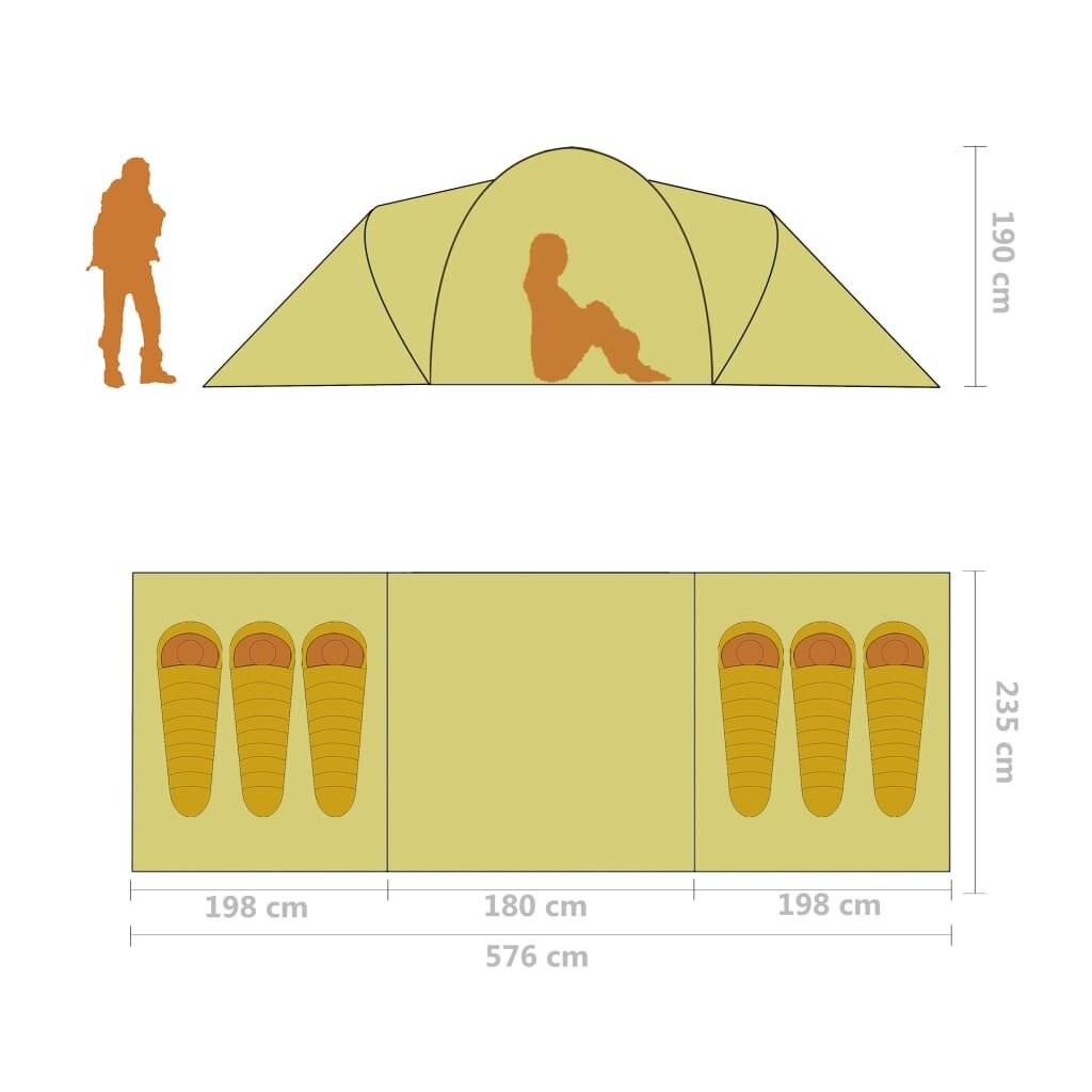 Symbolbild für vidaXL Campingzelt 6 Personen Blau und Hellblau
