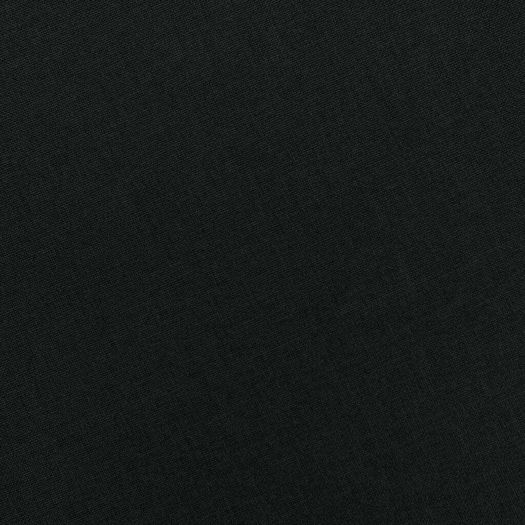 Sessel mit Fußhocker Schwarz Stoff-2
