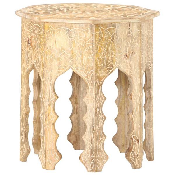 Beistelltisch Ø48 cm Massivholz Mango
