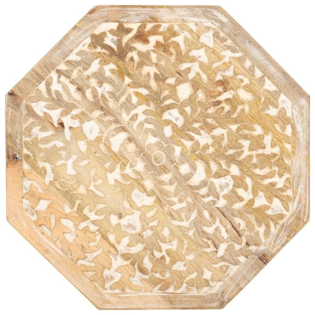 Beistelltisch Ø48 cm Massivholz Mango-4