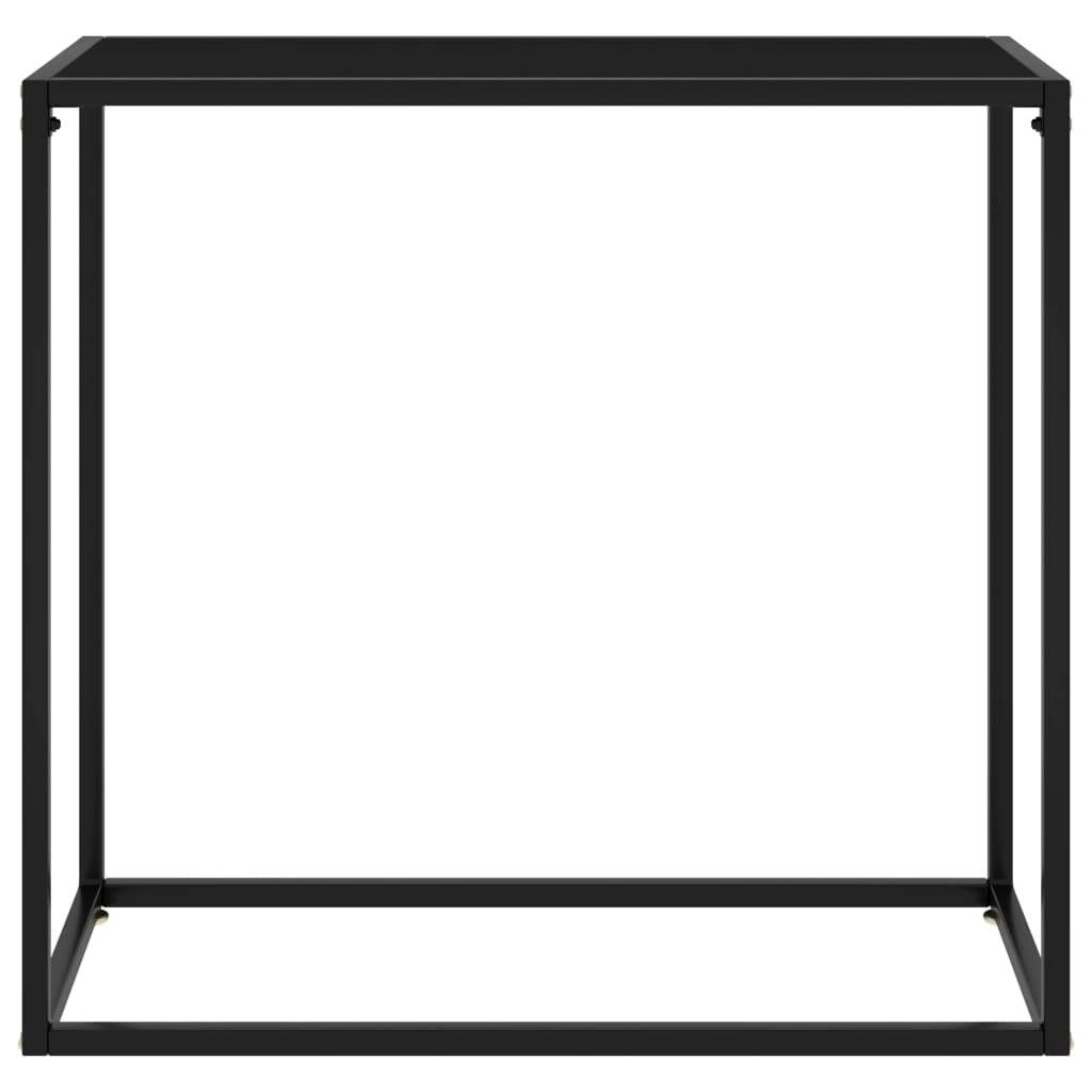 Konsolentisch Schwarz 80x35x75 cm Hartglas-1