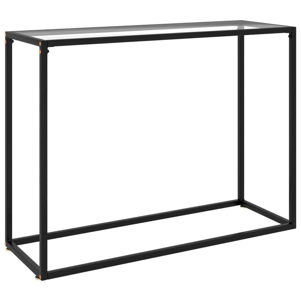 Konsolentisch Transparent 100x35x75 cm Hartglas-0