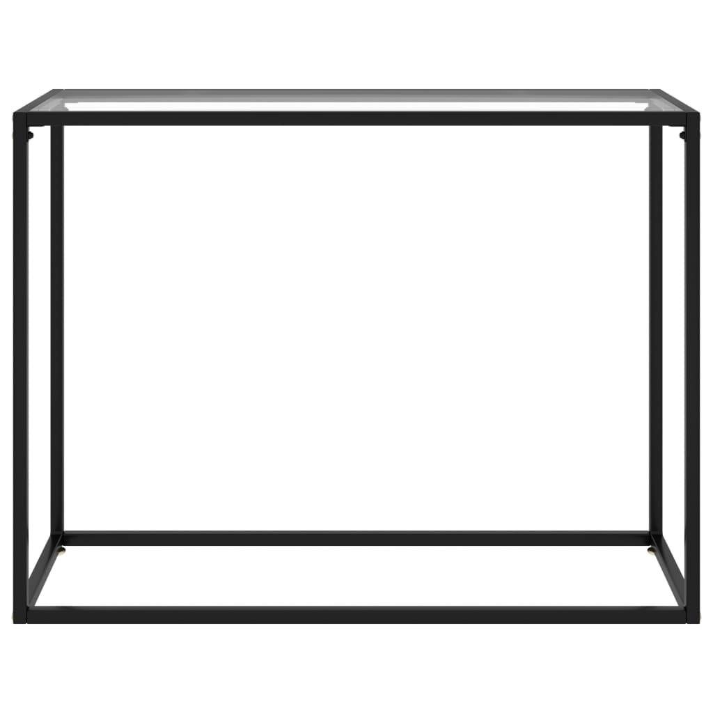 Konsolentisch Transparent 100x35x75 cm Hartglas-1