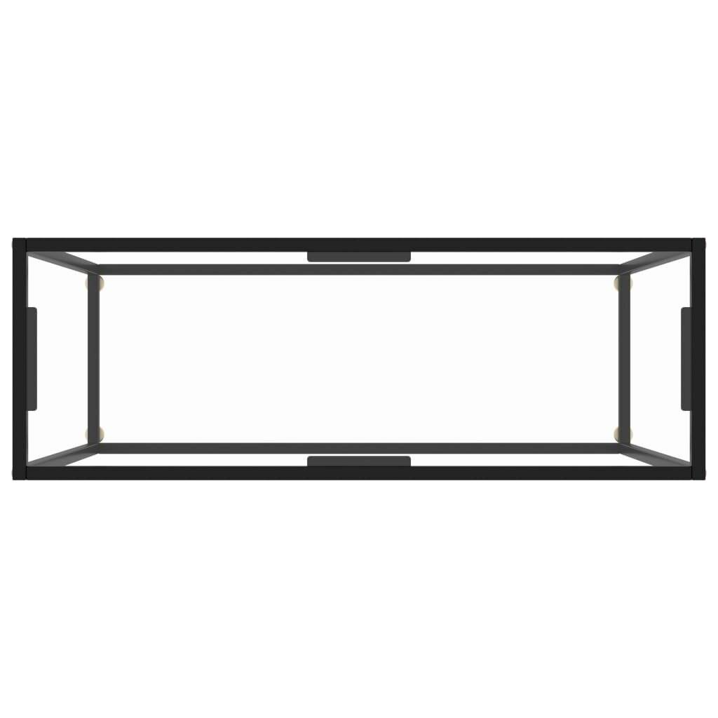 Konsolentisch Transparent 100x35x75 cm Hartglas-3