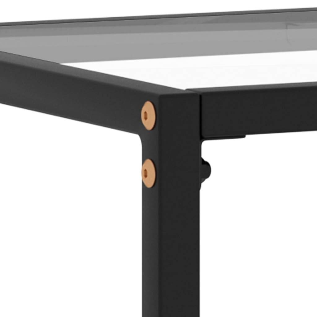 Konsolentisch Transparent 100x35x75 cm Hartglas-4