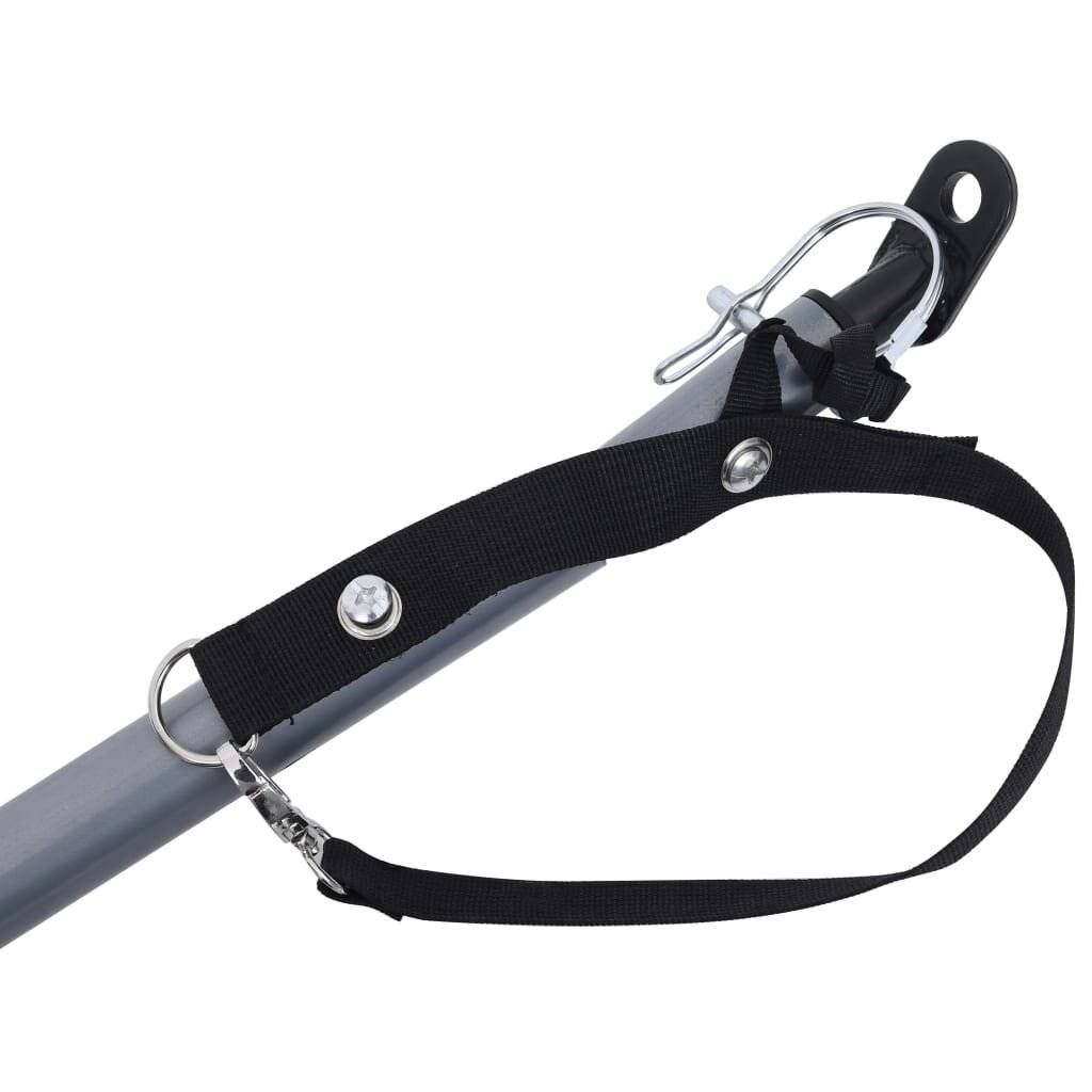 Fahrrad-Lastenanhänger Schwarz und Rot 65 kg-6