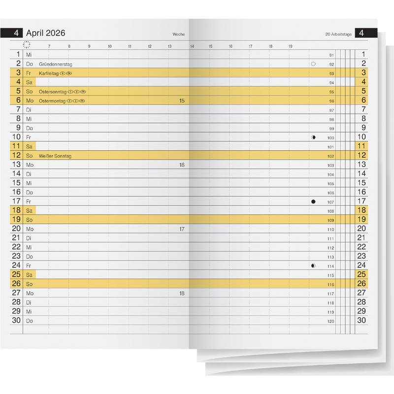rido idé Kalender-Einlage für "Miniplaner d15", 2027