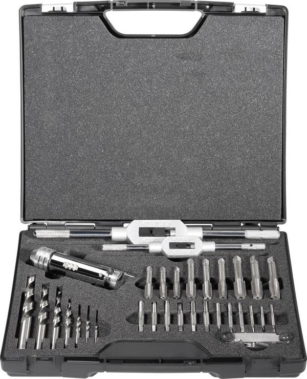 Exact 70551 GS32 Handgewindebohrer-Set 32teilig metrisch Rechtsschneidend DIN 352 HSS 1 Set