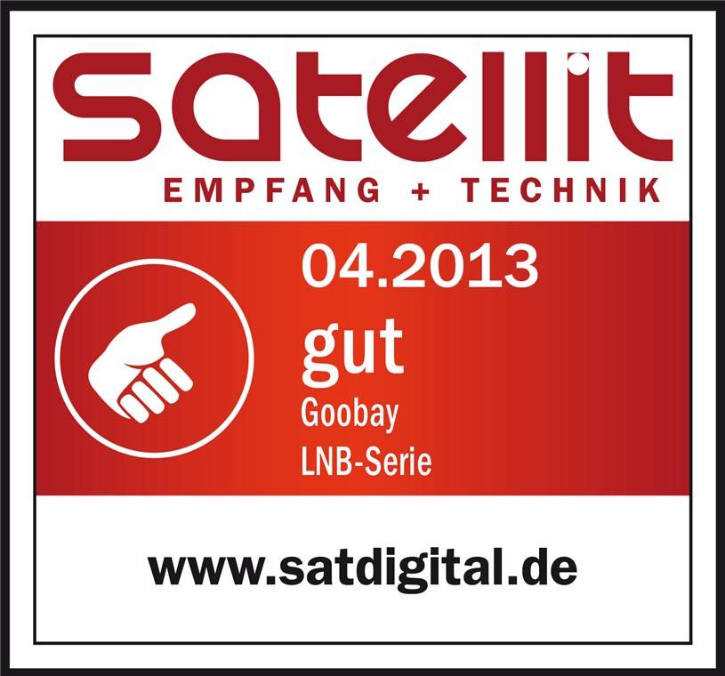 Symbolbild für Goobay 67272 Universal Quad LNB für 4x Teilnehmer UHD 8K vergoldete F-Buchsen wasserdicht SAT LNB digital DVB-S2 & DVB-S