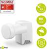 Goobay 67270 Universal Twin LNB für 2x Teilnehmer UHD 8K vergoldete F-Buchsen wasserdicht SAT LNB digital DVB-S2 & DVB-S