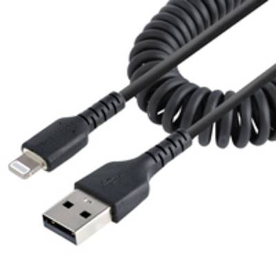 StarTech.com 50cm USB auf Lightning Kabel, Spiralkabel, MFi zertifiziert,