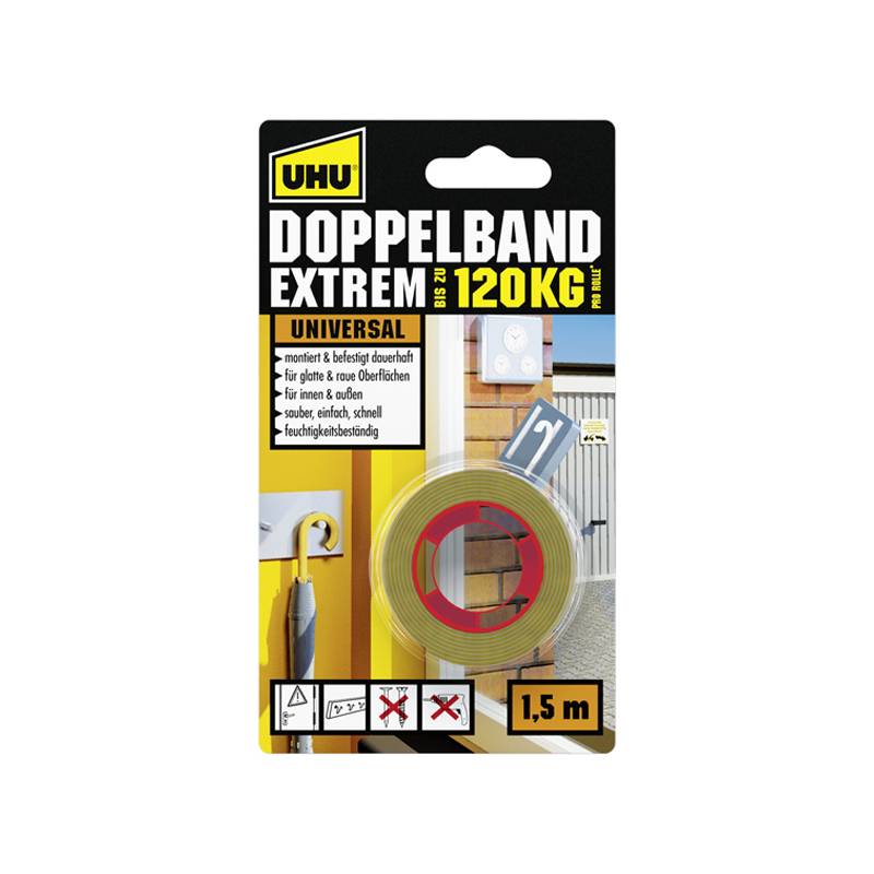 UHU Montage-Klebeband EXTREM, doppelseitig, bis 120 kg (5654565)-0