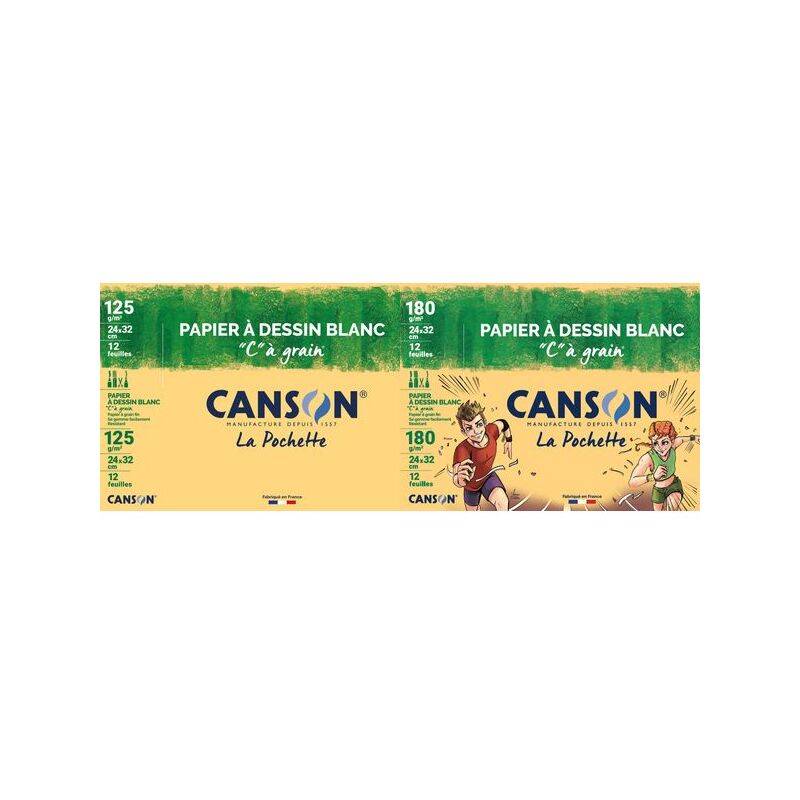 CANSON Zeichenpapier "C" à Grain, DIN A3, 224 g/qm-0