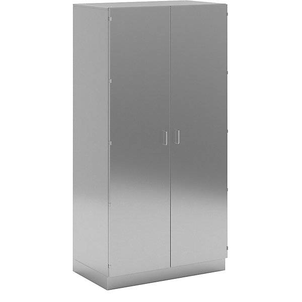 Reinraum-Hochschrank aus Edelstahl 2 Flügeltür Breite 1000 mm. KEK GmbH 10010849