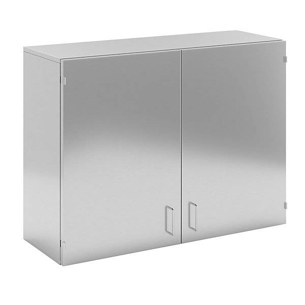 Reinraum-Wandhängeschrank aus Edelstahl 2 Flügeltüren Breite 1000 mm. KEK GmbH 10011449-0