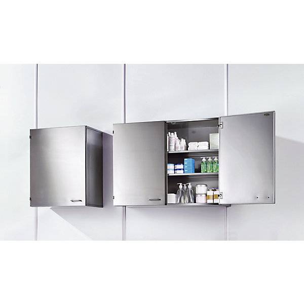 Reinraum-Wandhängeschrank aus Edelstahl 2 Flügeltüren Breite 1000 mm. KEK GmbH 10011449-1