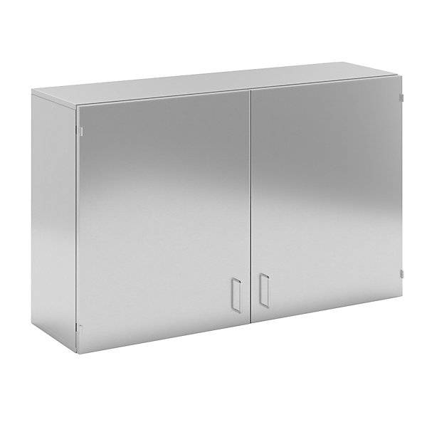 Reinraum-Wandhängeschrank aus Edelstahl 2 Flügeltüren Breite 1200 mm. KEK GmbH 10011549-0