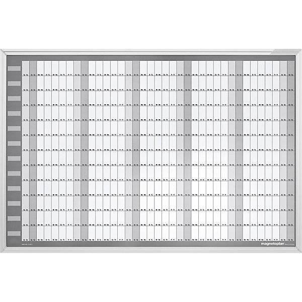 Magnetoplan Permanenter Jahresplaner Manager - 7 Tage - 90x60cm - Weiß-0