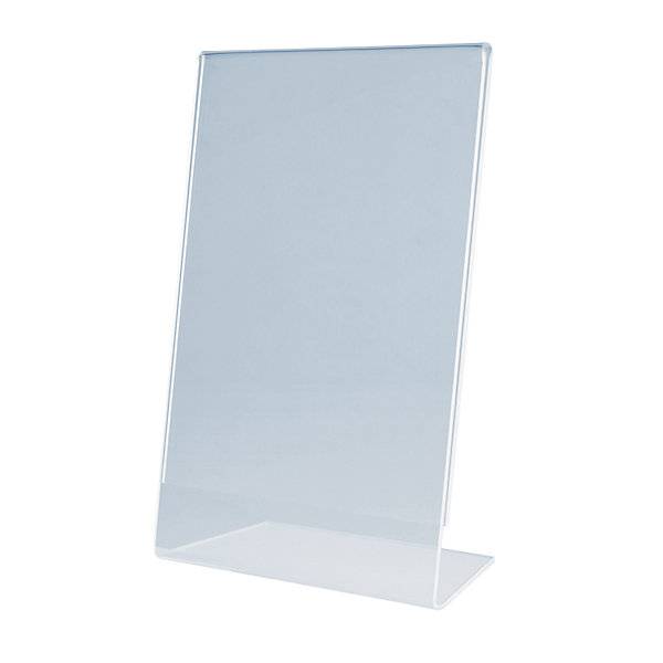 Tischaufsteller schräg Polystyrol Format DIN lang hoch VE 6 Stk. Holtz Office Support GmbH 11116549-1