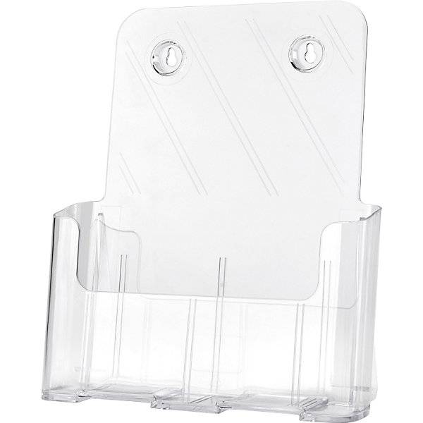Prospekthalter STANDARD für DIN A4 hoch VE 2 Stk Polystyrol glasklar. Holtz Office Support GmbH 11117449-0